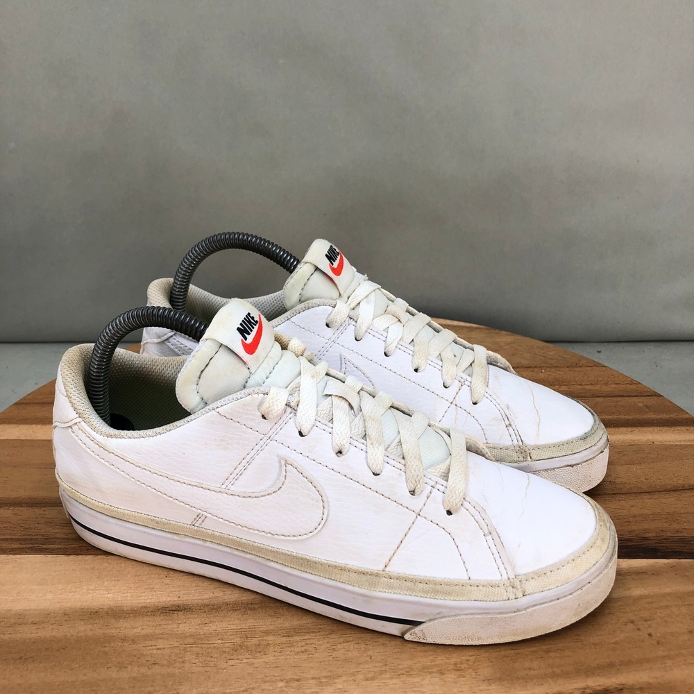 Nike Court Legacy Next Nature Tennis Shoes Womens 8 White Leather Classic Retro